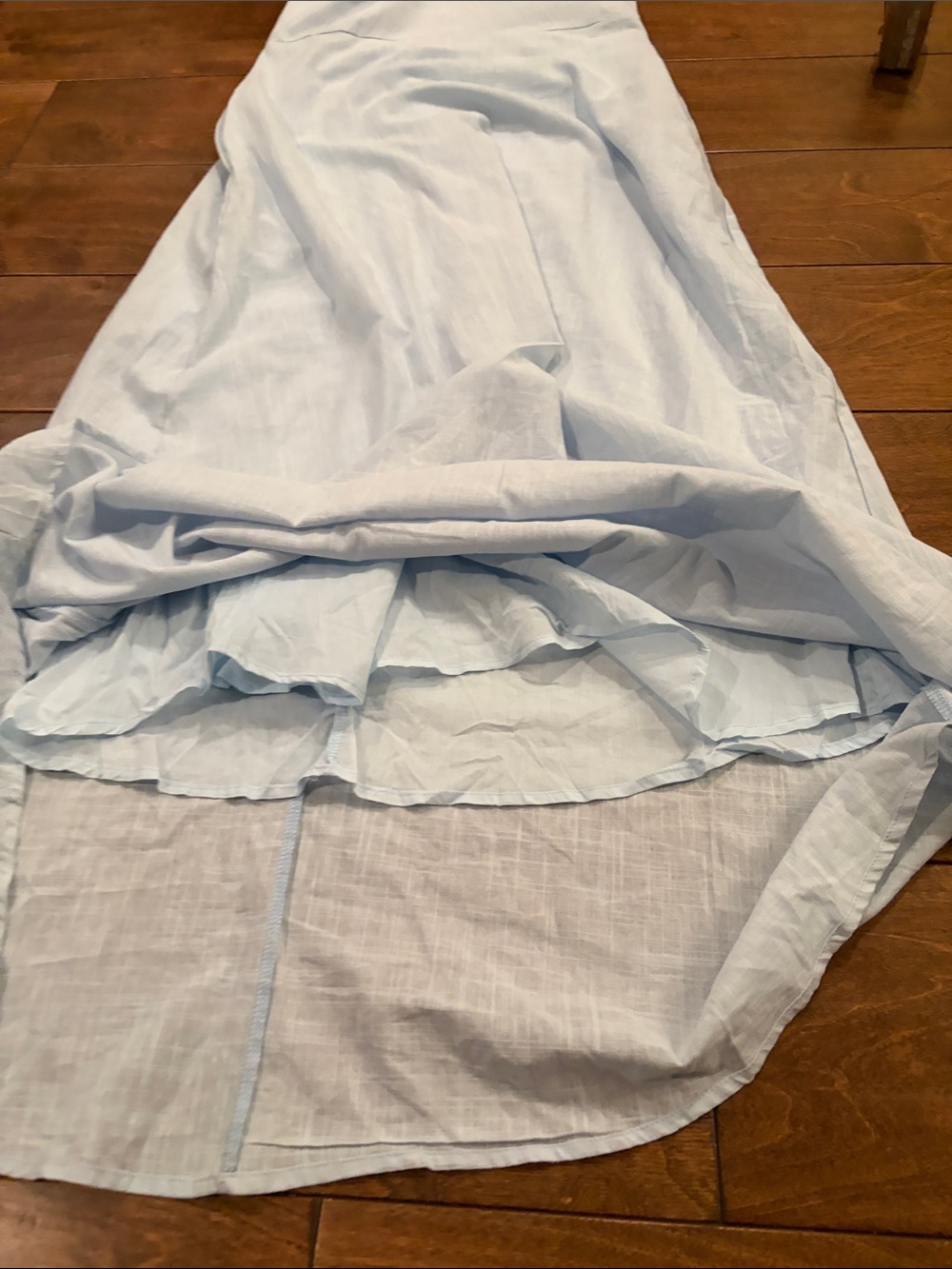 Light Blue Halter Maxi Dress - - Picture 9 of 15